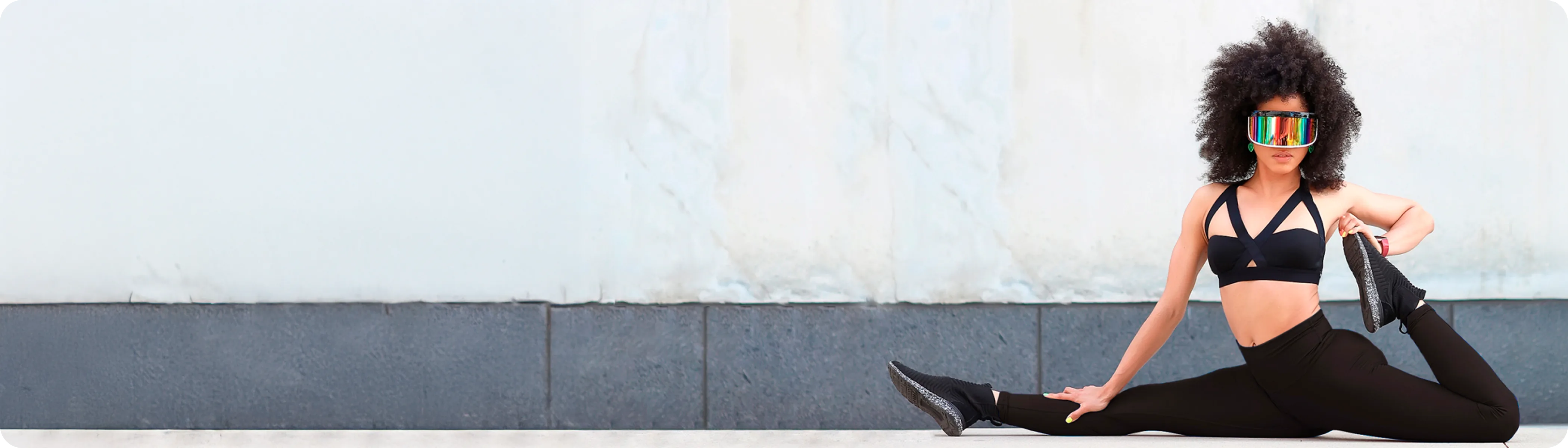 Woman doing splits stretch